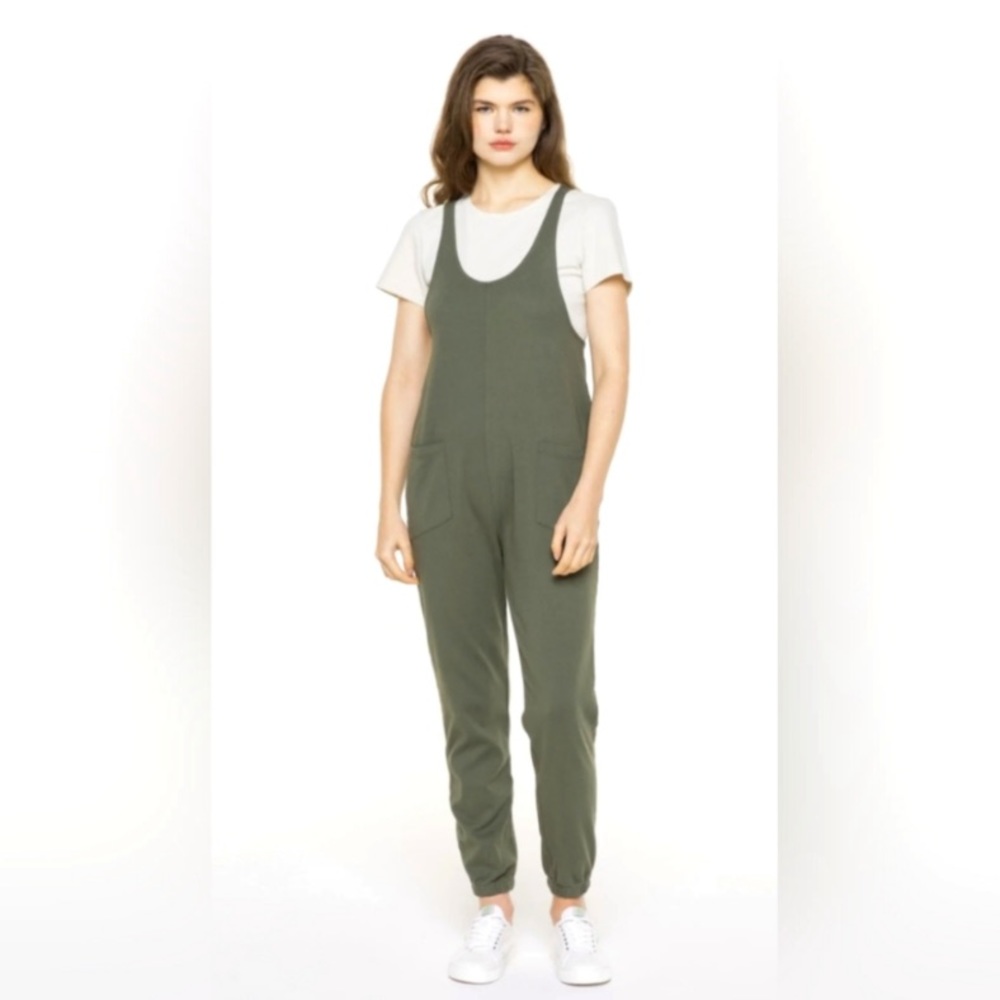 For Days Women’s Dark Green Relaxing Romper SZ L